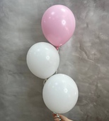 Набор шаров №1 бело-розовый